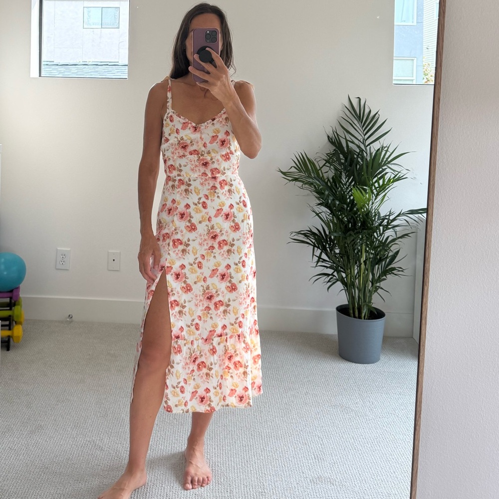 Abercrombie and Fitch Floral Dress - Pink and Yellow